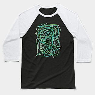 Modular Synth Patch Cables Baseball T-Shirt